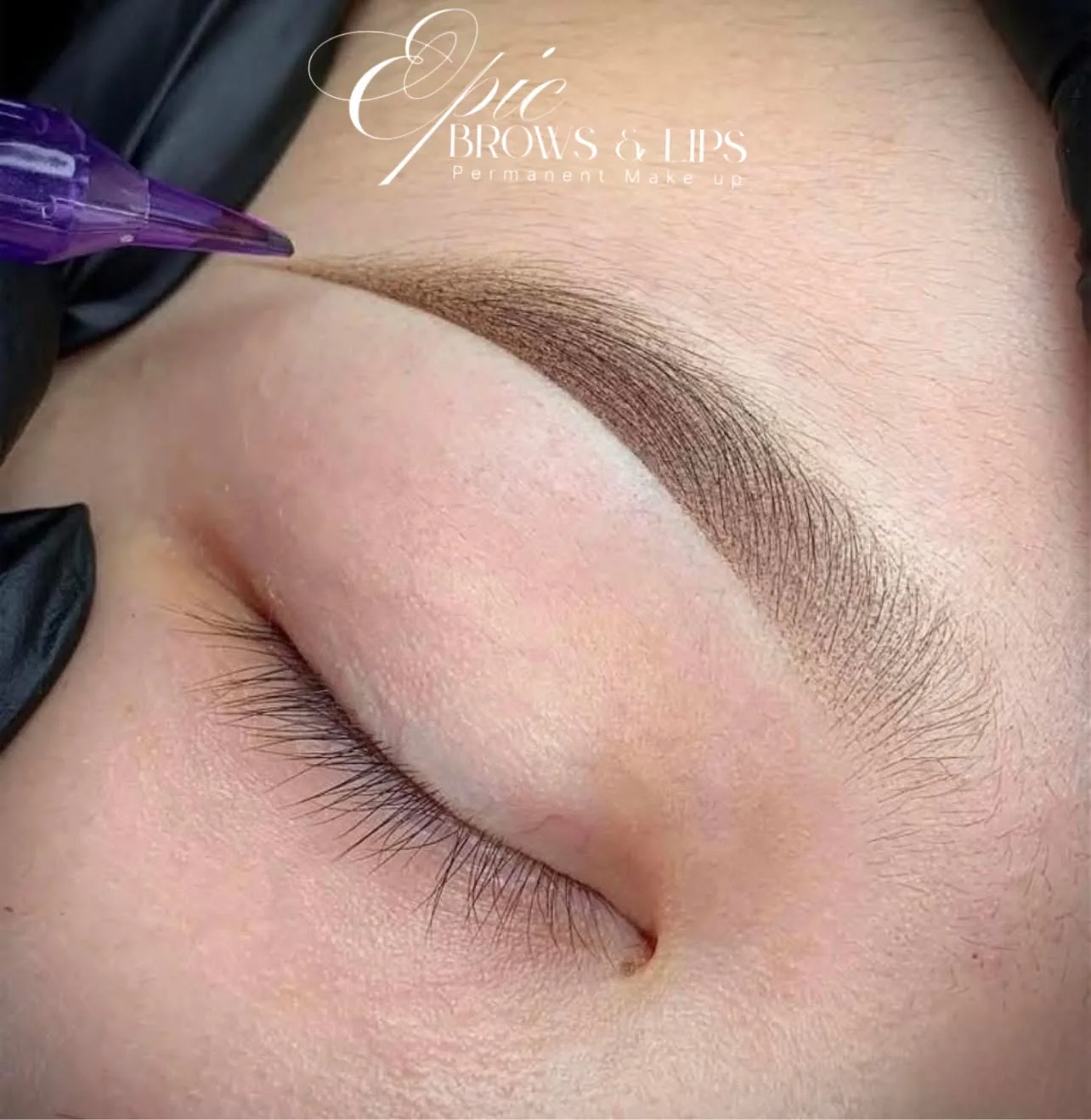 Permanent eyebrow result